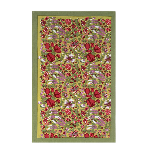 Jardin Red/Green Tea Towel