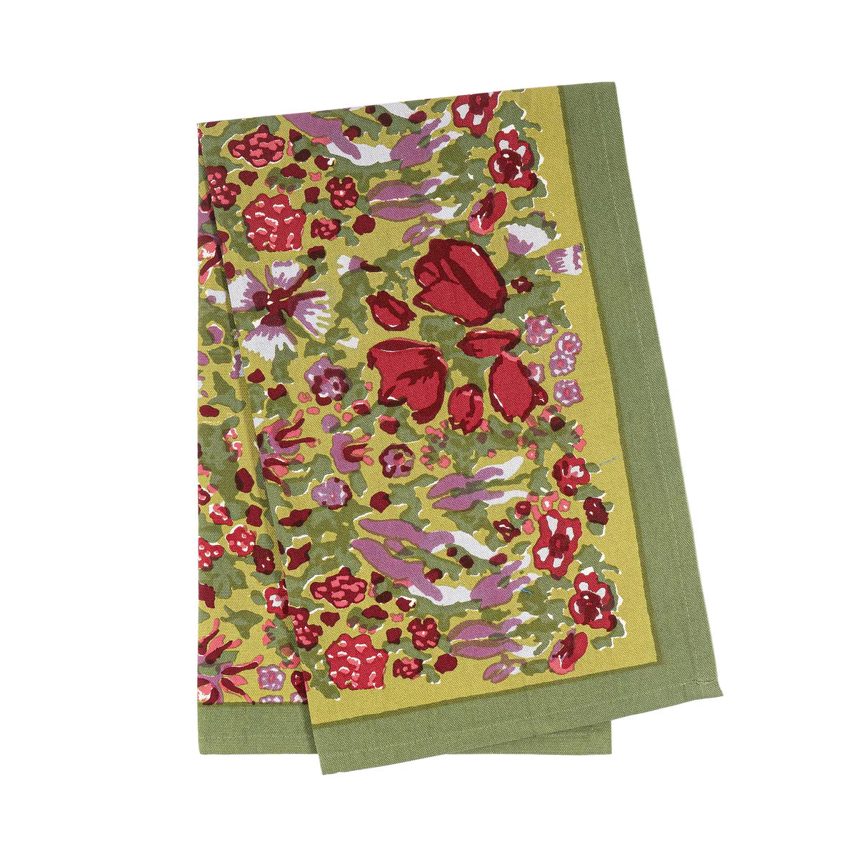 Jardin Red/Green Tea Towel