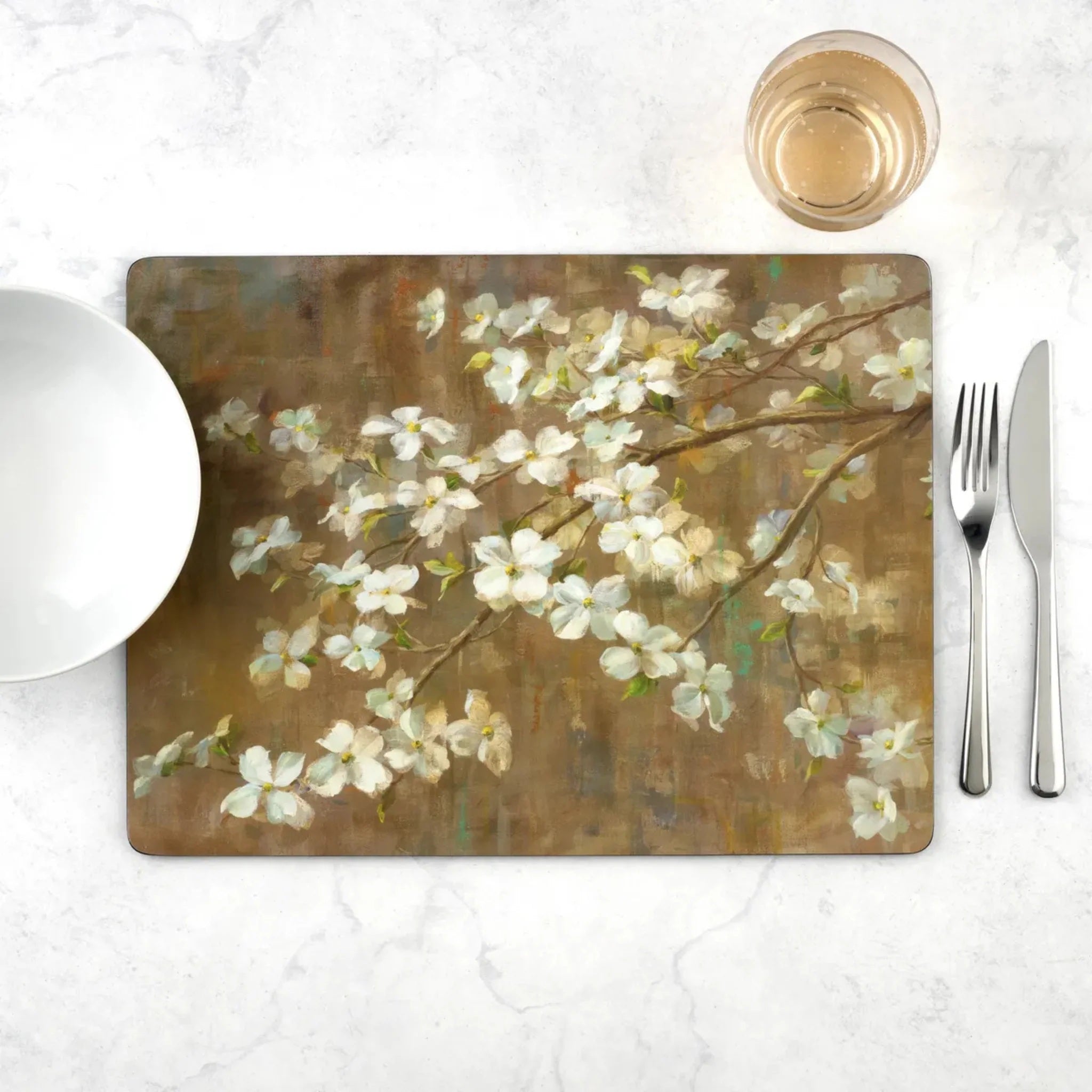 Pimpernel - Dogwood in Spring Cork-Backed Placemat (Set of 4)