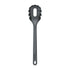Black pasta server on a white background