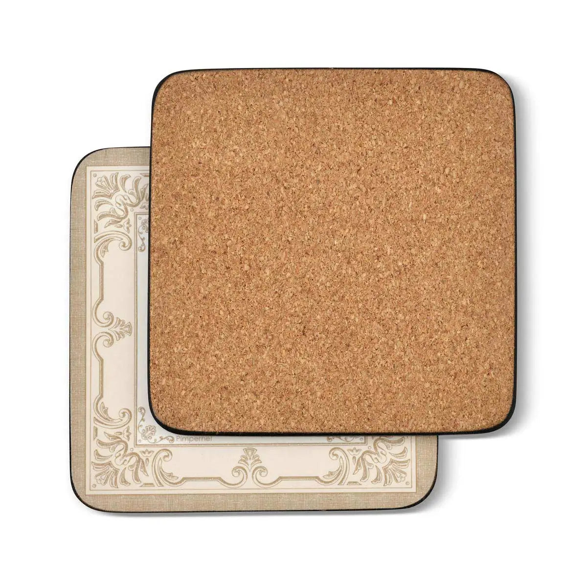 Pimpernel - Fleur de Lys Cork-Backed Coaster (Set of 6)