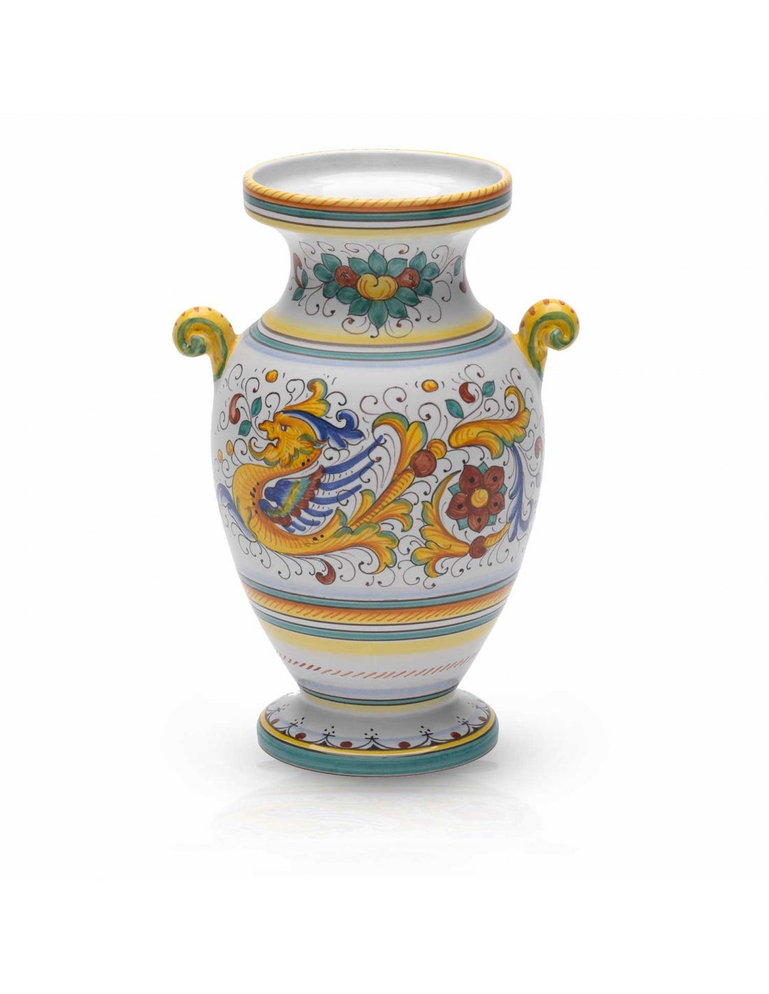Gialletti & Pimpinelli Raffaellesco Footed Vase with Handles (25cm)