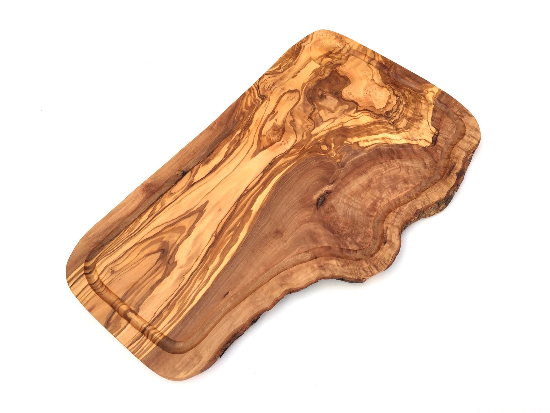 Olive Wood Grooved Serving Board
