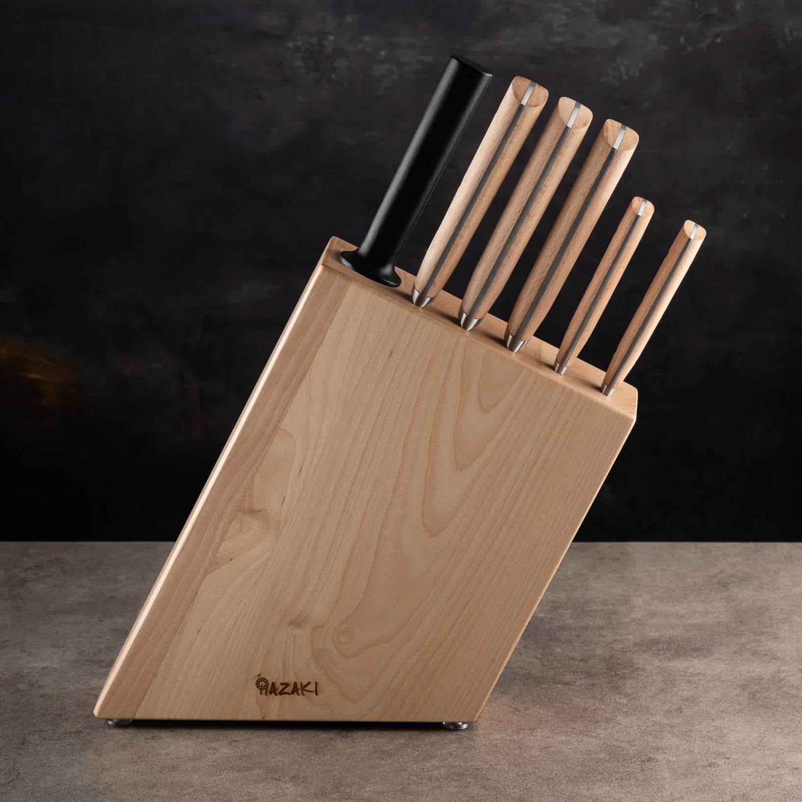 Hazaki Knife Block - Birch