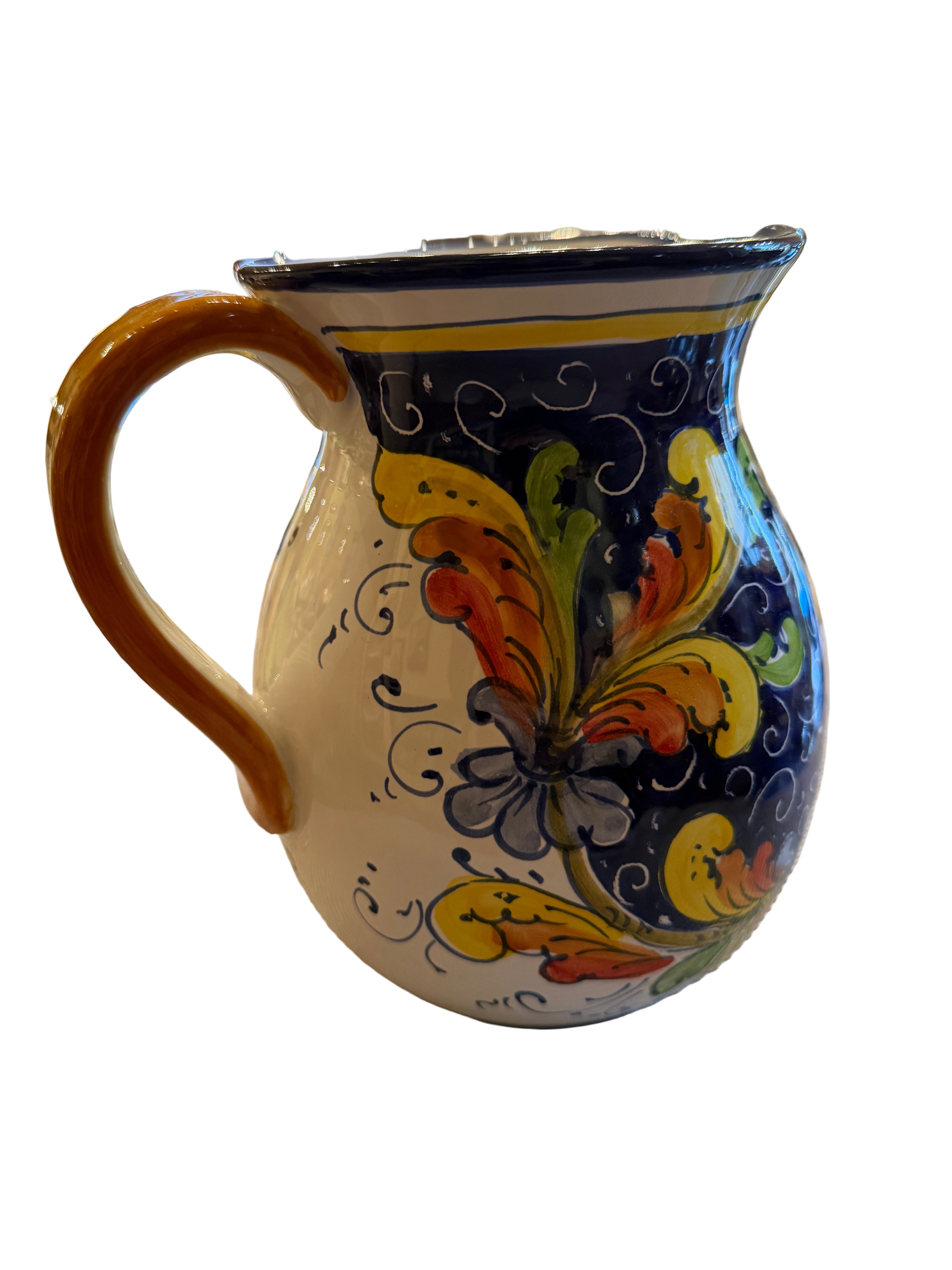 Borgioli - Sunflower on Blue Pitcher 1L (33.8 fl oz)