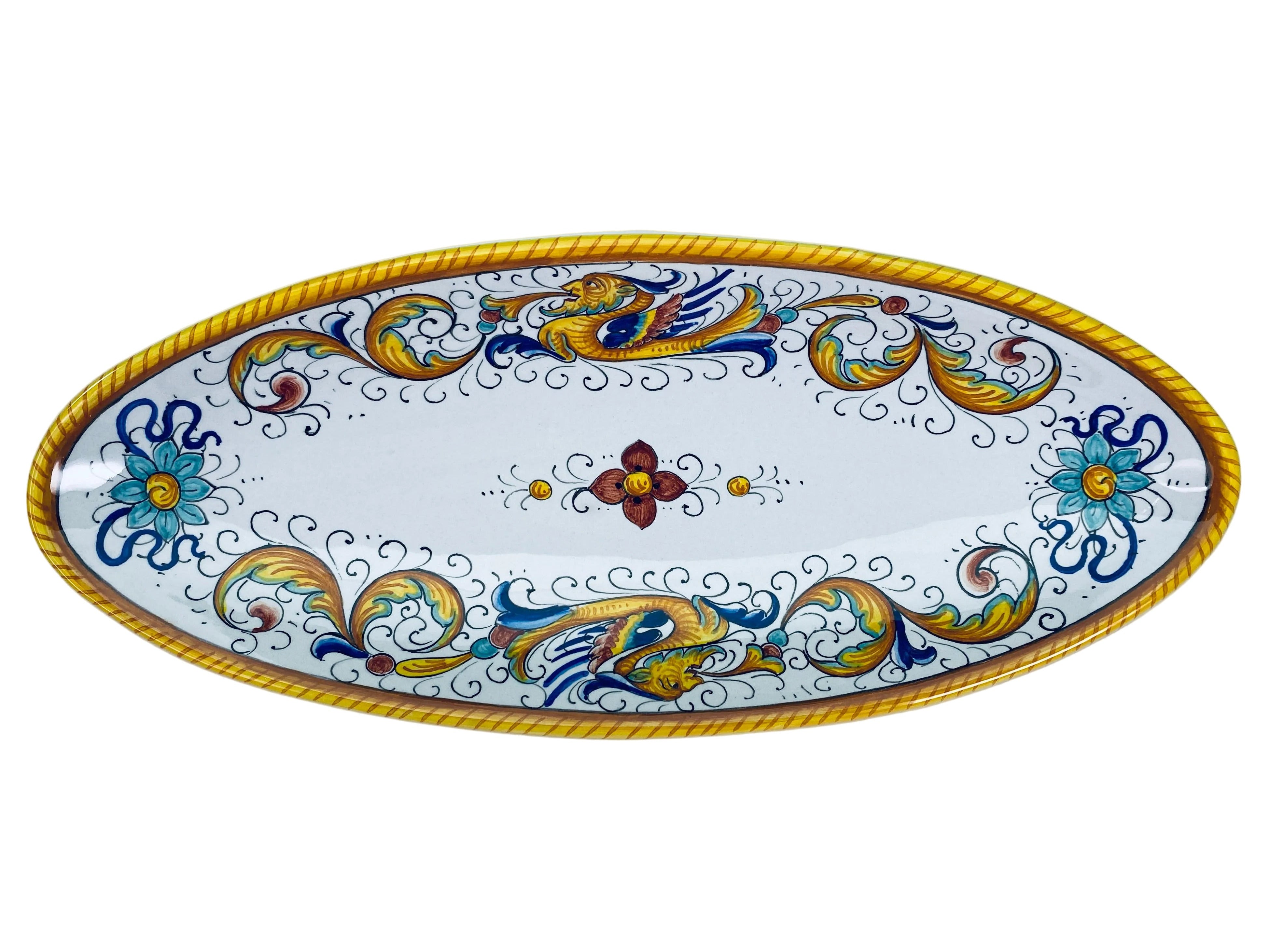 Gialletti & Pimpinelli Raffaellesco Small Oval Fish Platter (33cm)