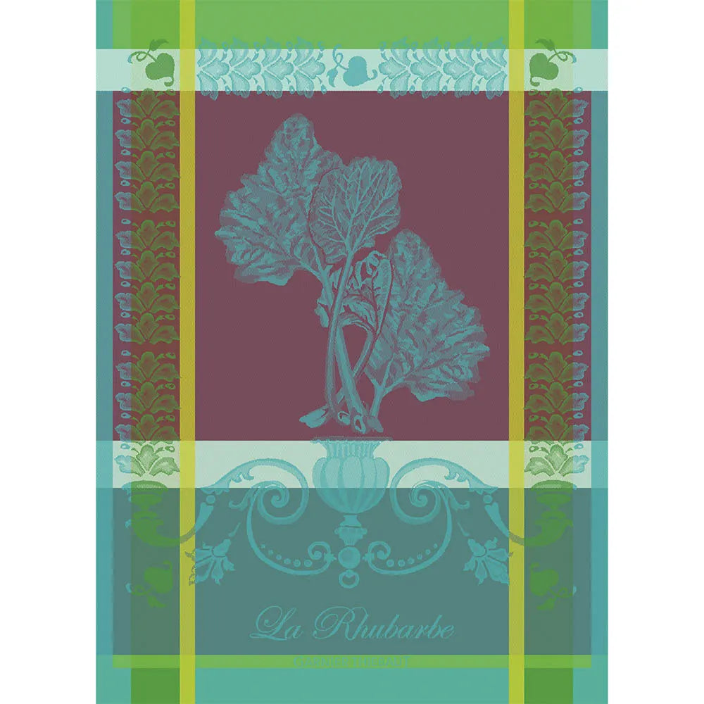 Garnier Thiebaut "La Rhubarbe" Jacquard Kitchen Towel