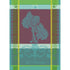 Garnier Thiebaut "La Rhubarbe" Jacquard Kitchen Towel