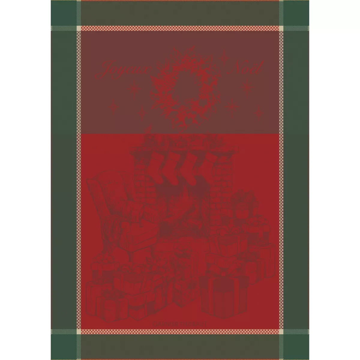 Garnier Thiebaut "Les Cadeaux de Noel" Jacquard Kitchen Towel