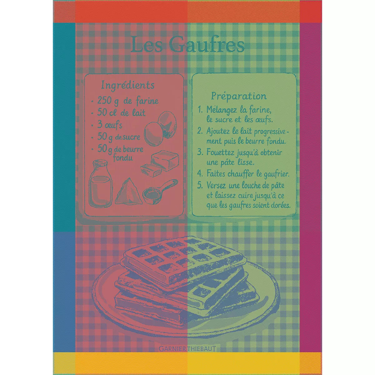 Garnier Thiebaut "Les Gaufres" Jacquard Kitchen Towel