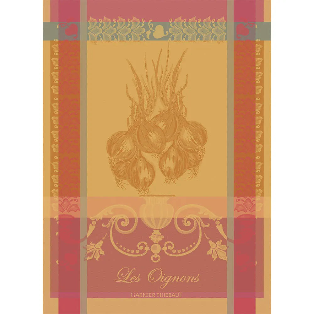 Garnier Thiebaut "Les Oignons" Jacquard Kitchen Towel