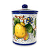 Borgioli - Lemons on White Large Canister - 15.5cm