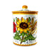 Borgioli - Sunflower on White Medium Canister (No Handles)
