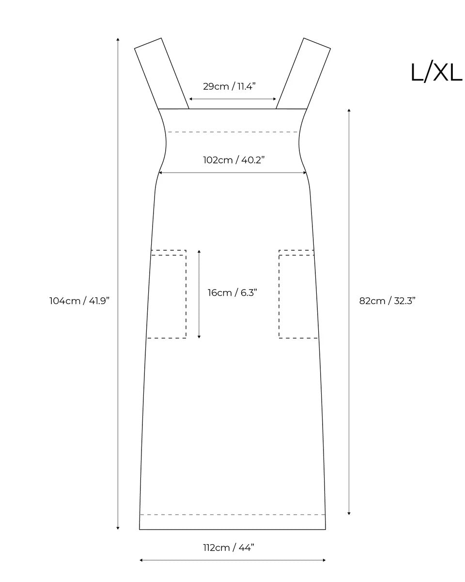 Linen Cross-back Apron (Multiple Colours)
