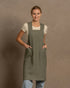 Linen Cross-back Apron (Multiple Colours)