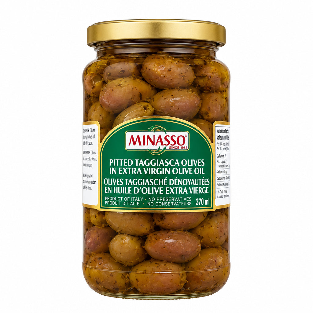 Minasso - Pitted Taggiasca Olives in Extra Virgin Olive Oil