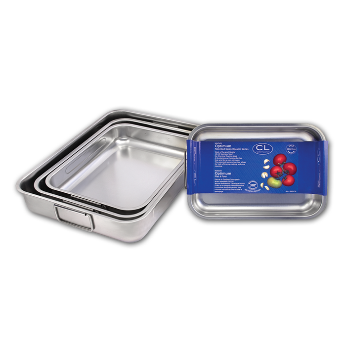 Nuovo Optimum Stainless Steel Open Roaster (2 Sizes)