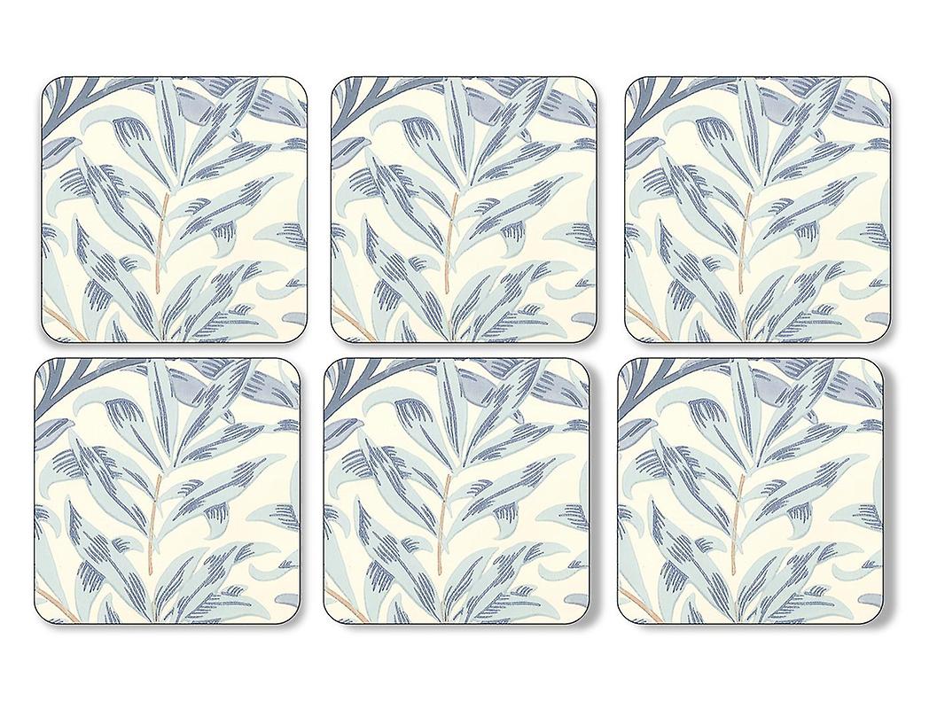 Pimpernel - Morris & Co Blue Willow Bough Cork-Backed Coaster (Set of 6)