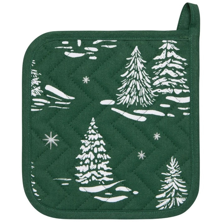 Winter Frost Christmas Potholder