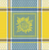 Tissus Toselli Beaulieu Jonquille Azur Napkin