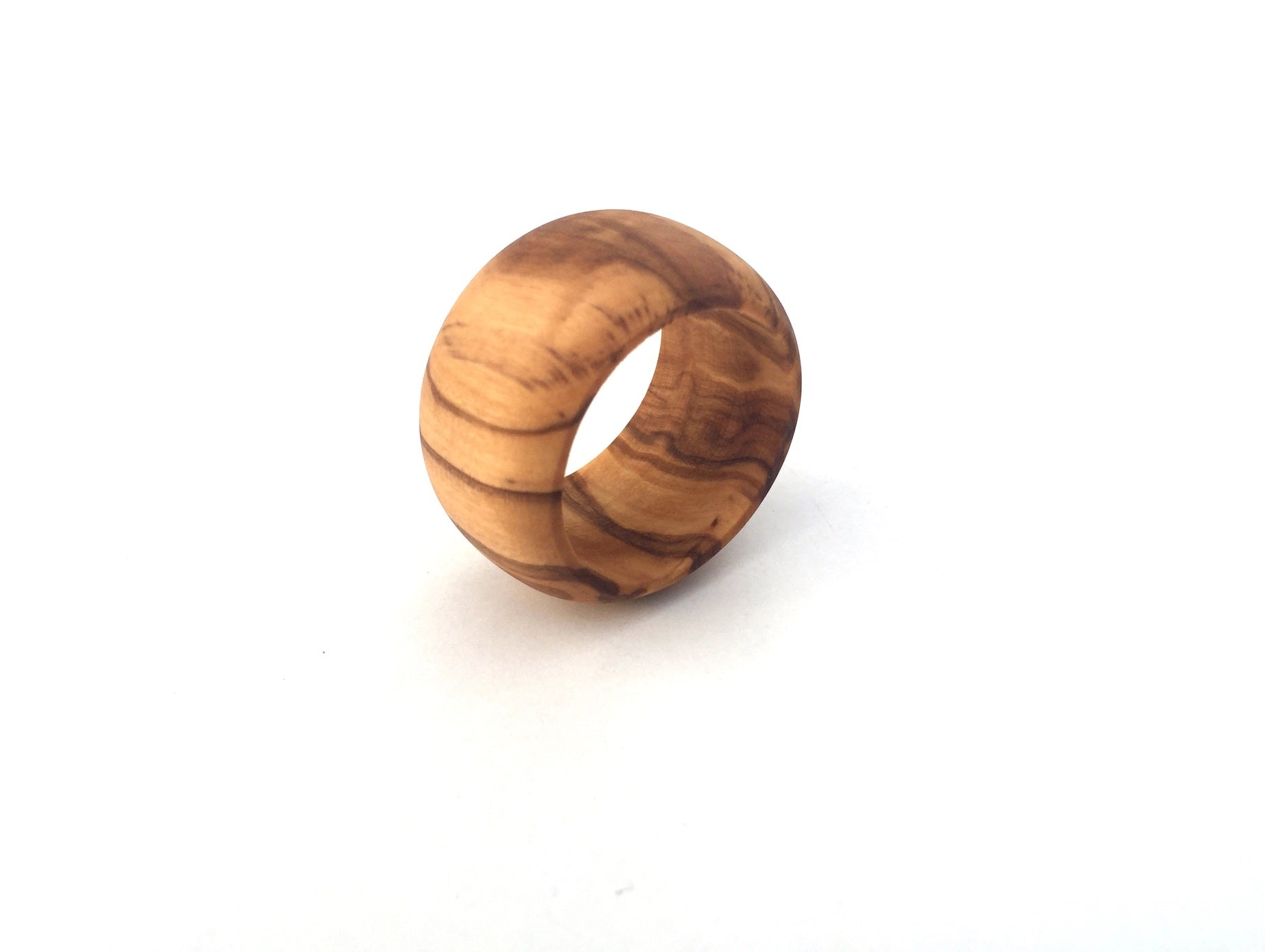 Olive Wood Napkin Rings (2 Designs)