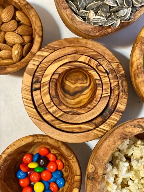 Olive Wood Nesting Bowls (Set of 4)