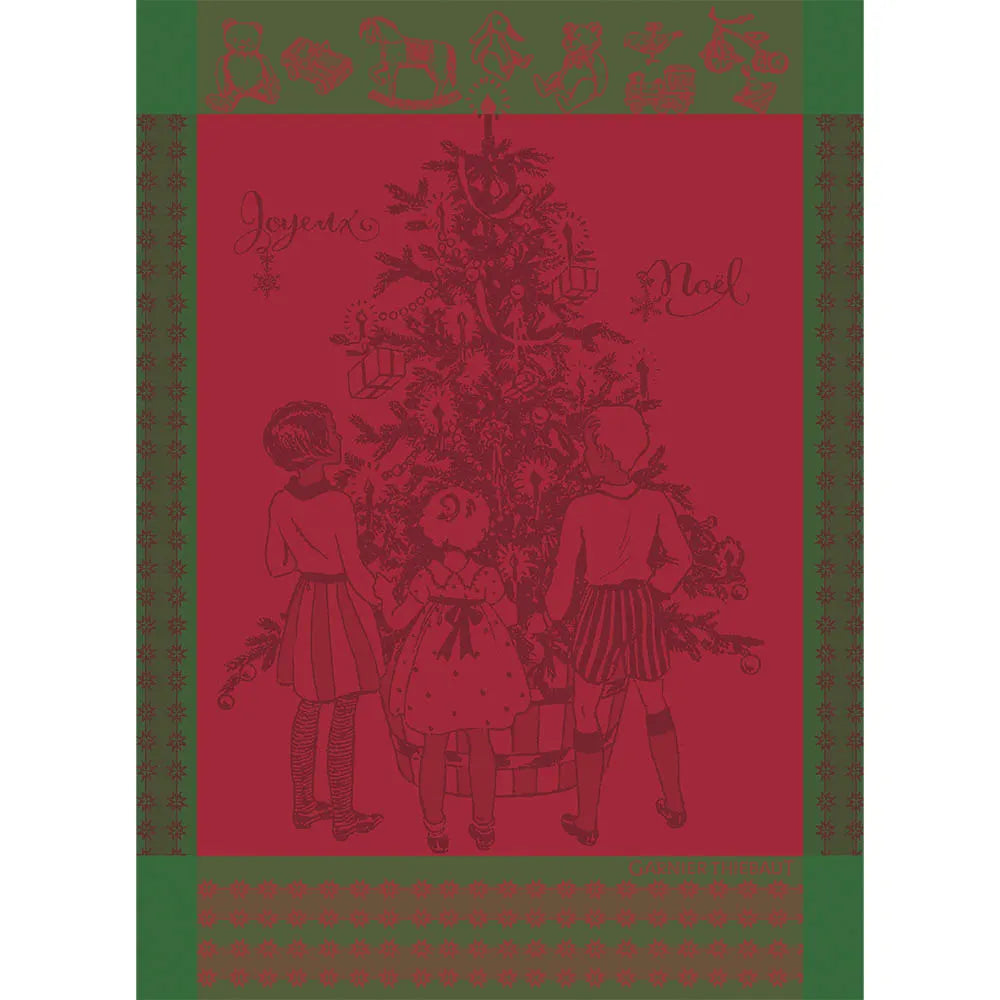 Garnier Thiebaut "Noel D'Enfance" Jacquard Kitchen Towel