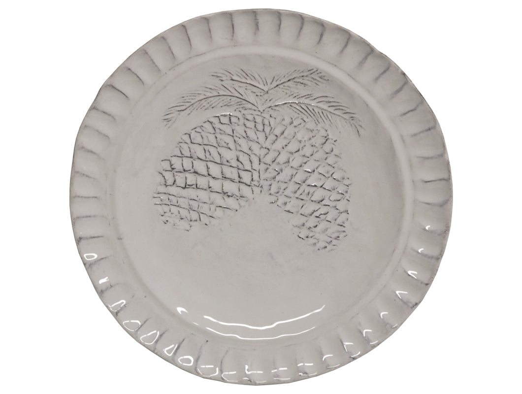 Galestro Natale Pine Cone Salad/Dessert Plate