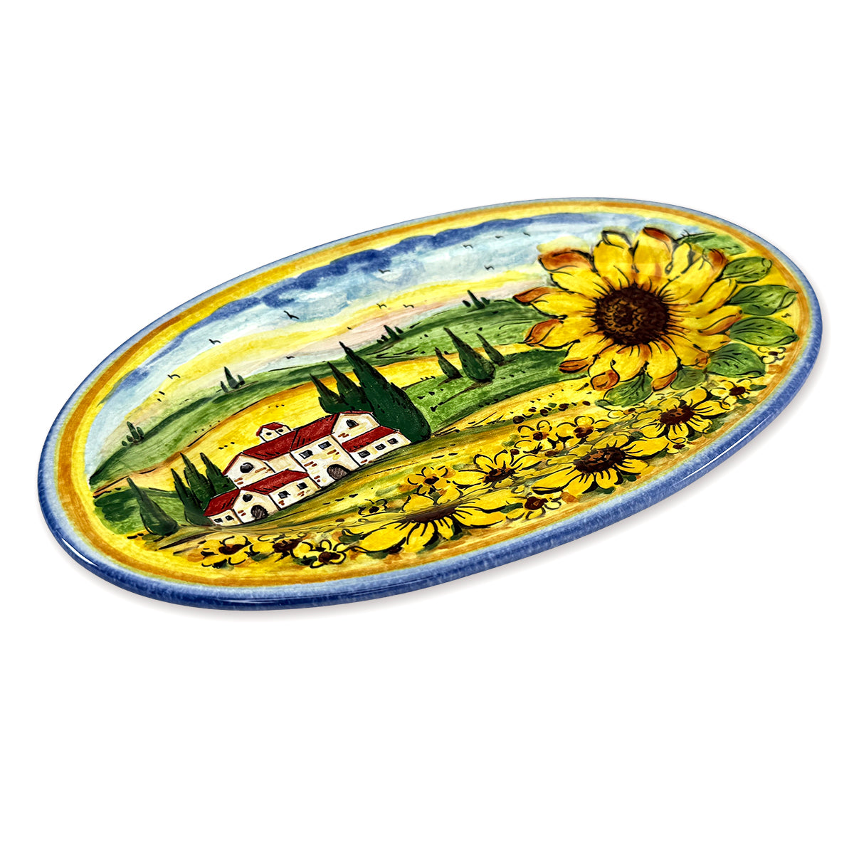 Borgioli - Paesaggio Small Oval Platter