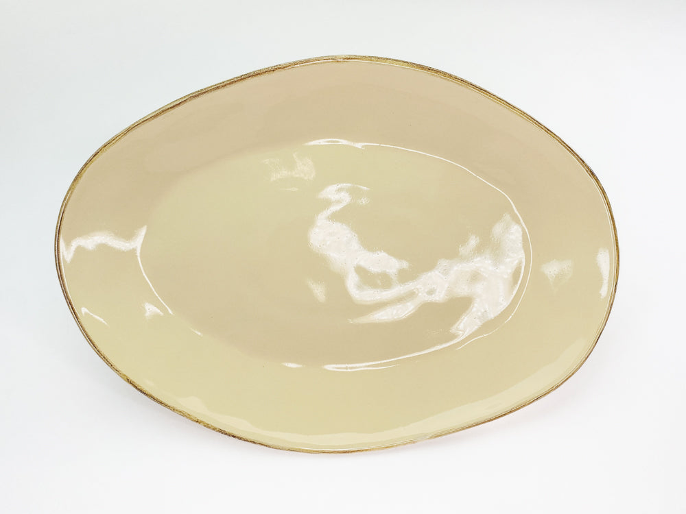 Large Oval Serving Platter (flat rim)