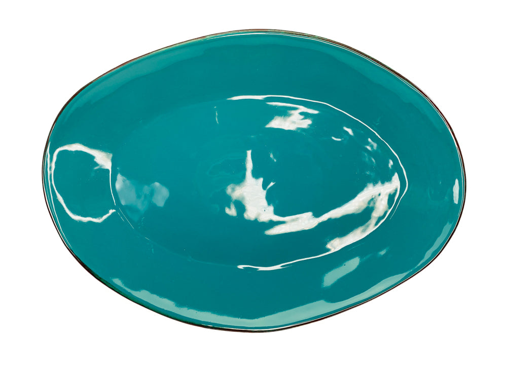 Large Oval Serving Platter (flat rim)