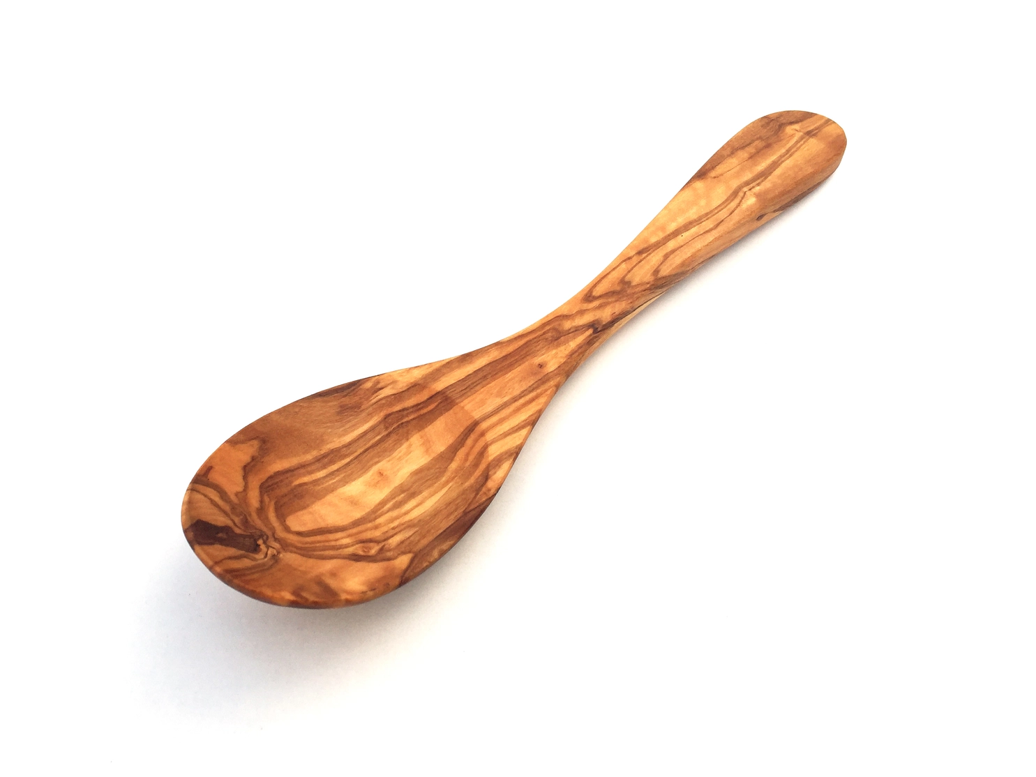 26cm Oval Olive Wood Spoon