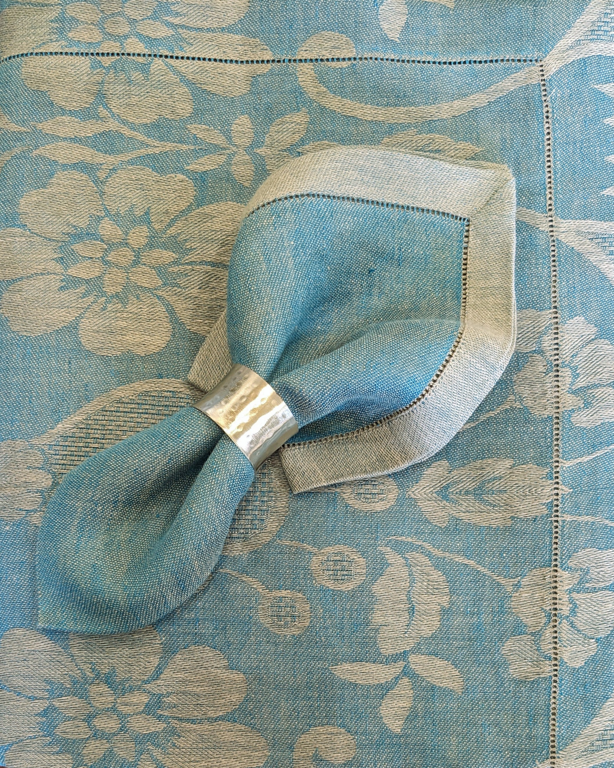 Tessitura Pardi "Damasco Rustica" 100% Linen Tablecloth - 5 Colours
