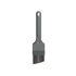 Gray silicone basting brush on a white background
