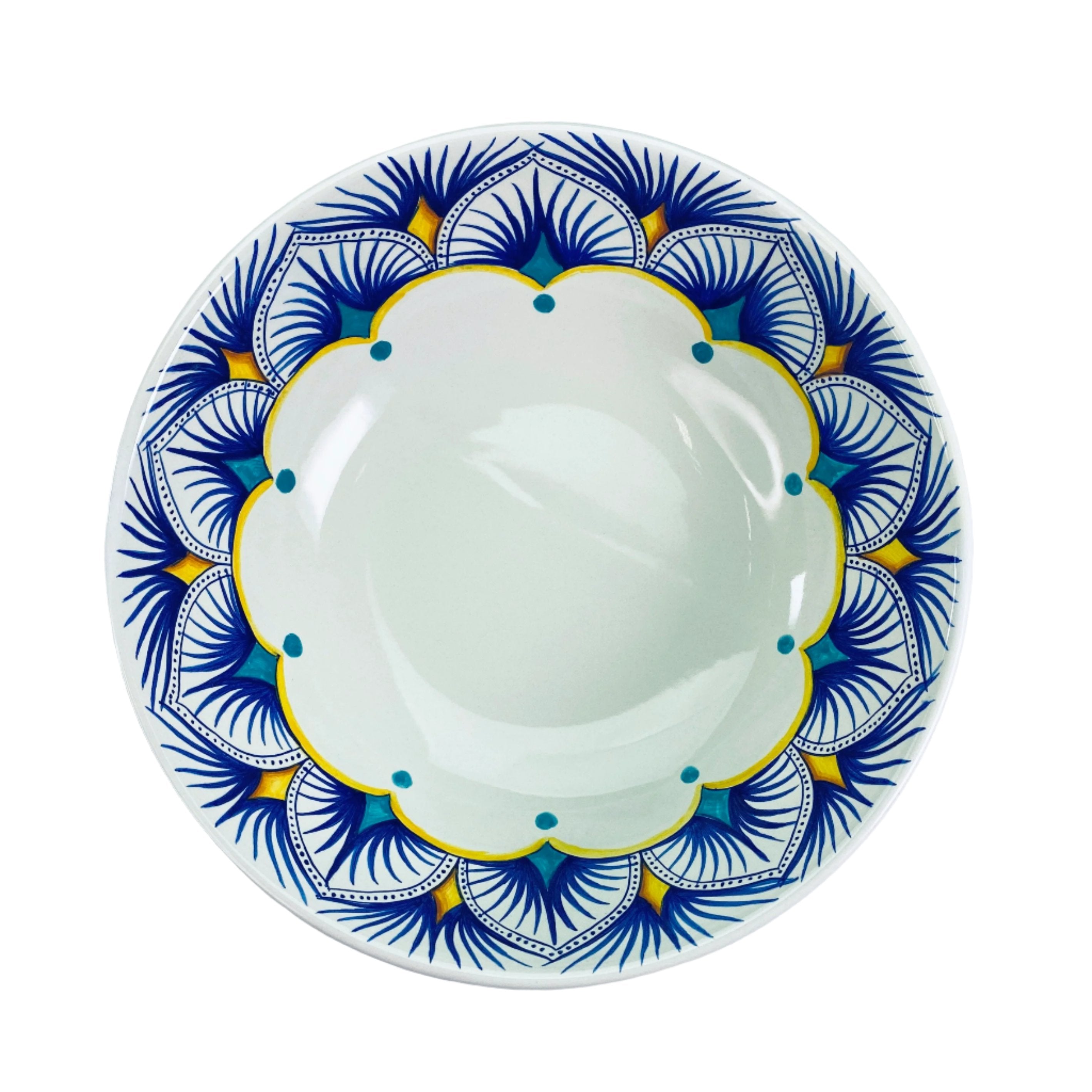 Gialletti & Pimpinelli Peacock Serving Bowl - 25 cm
