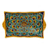 Sberna Geometric Peacock Aqua Rectangular Tray