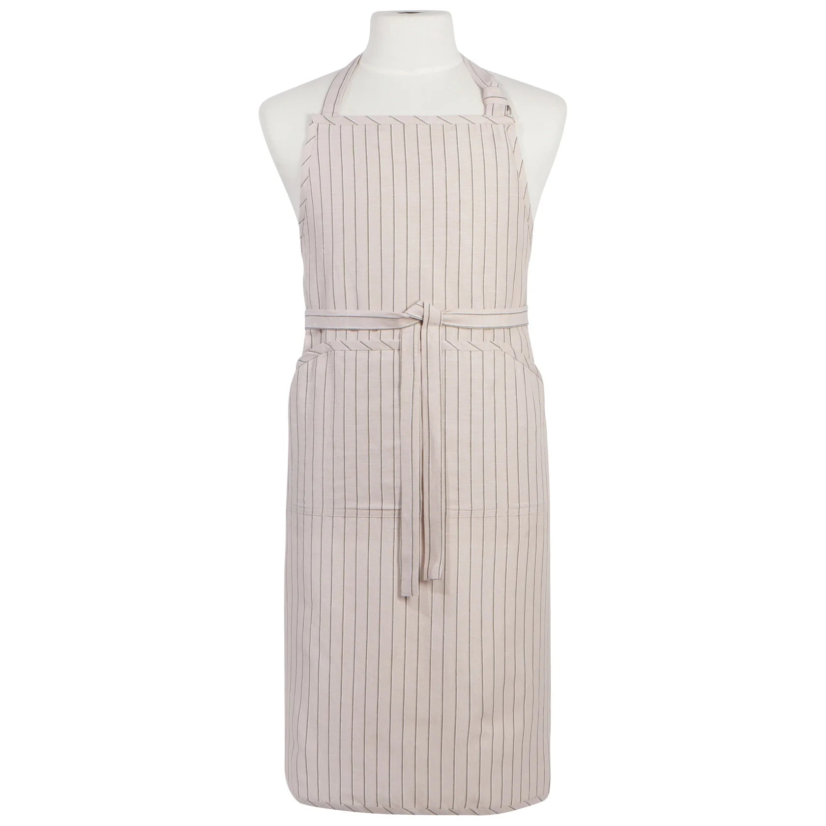 Sage Linen-Cotton Maison Stripe Apron