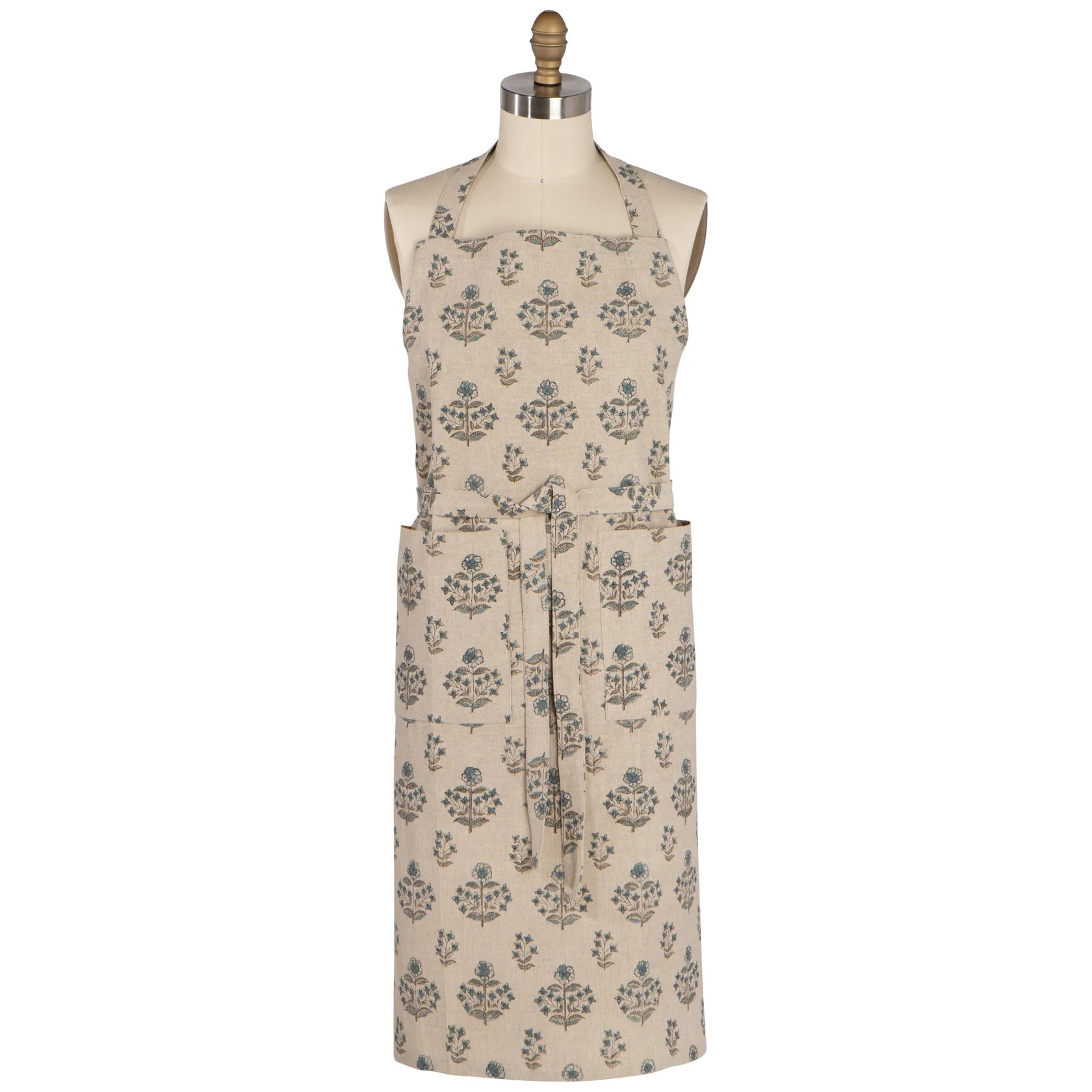Salvia Block Print Apron