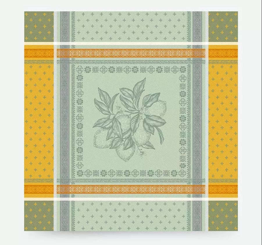 Tissus Toselli Cedrat Gingembre Napkin