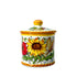 Borgioli - Sunflower on White Small Canister (No Handles)