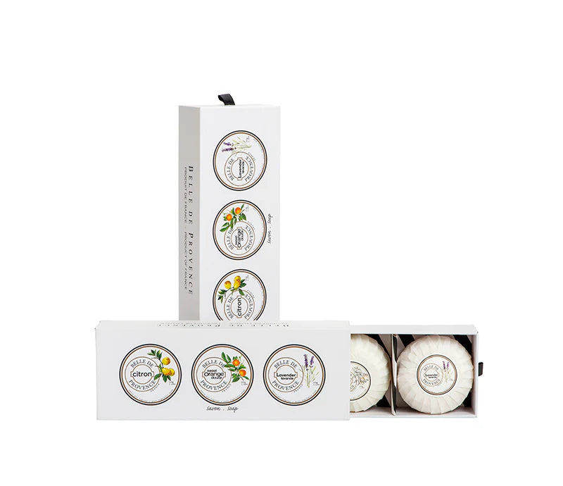 Belle de Provence 100g Soap Gift Box (Citron/Sweet Orange/Lavender)