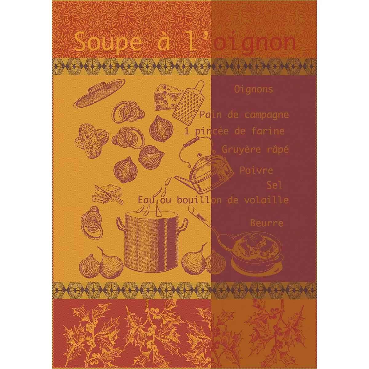 Garnier Thiebaut "Soupe a L'Oignon" Jacquard Kitchen Towel