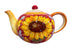 Borgioli - Sunflower on Red Classic Tea Pot