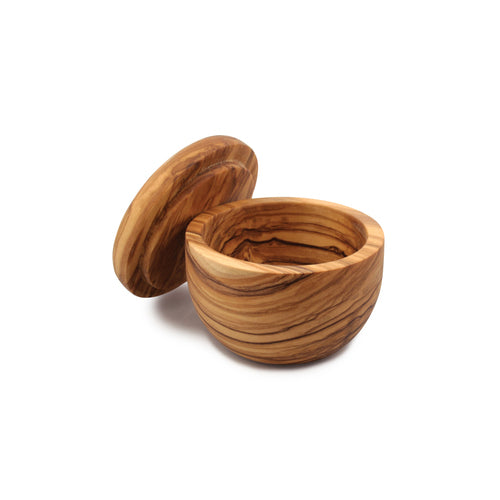 Swiss Olive Wood Salt Keeper