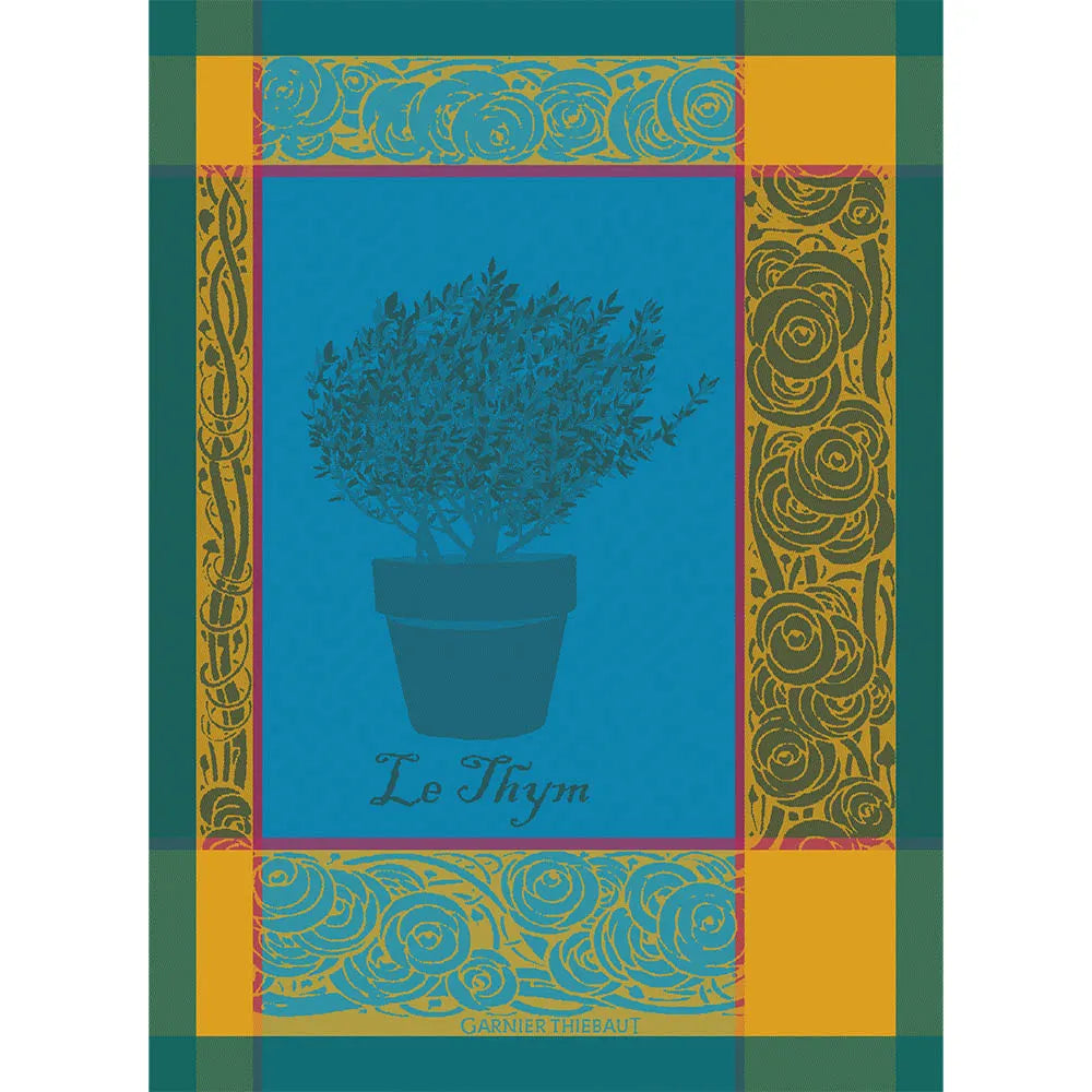 Garnier Thiebaut "Thym" Jacquard Kitchen Towel