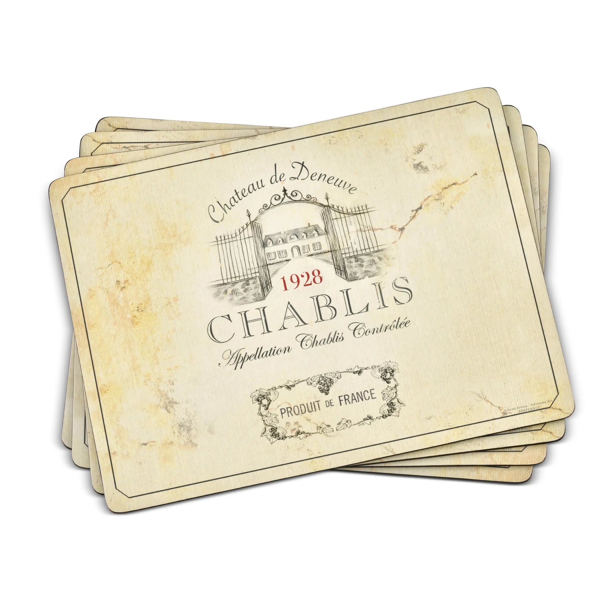Pimpernel - Vin de France Cork-Backed Placemat (Set of 4)