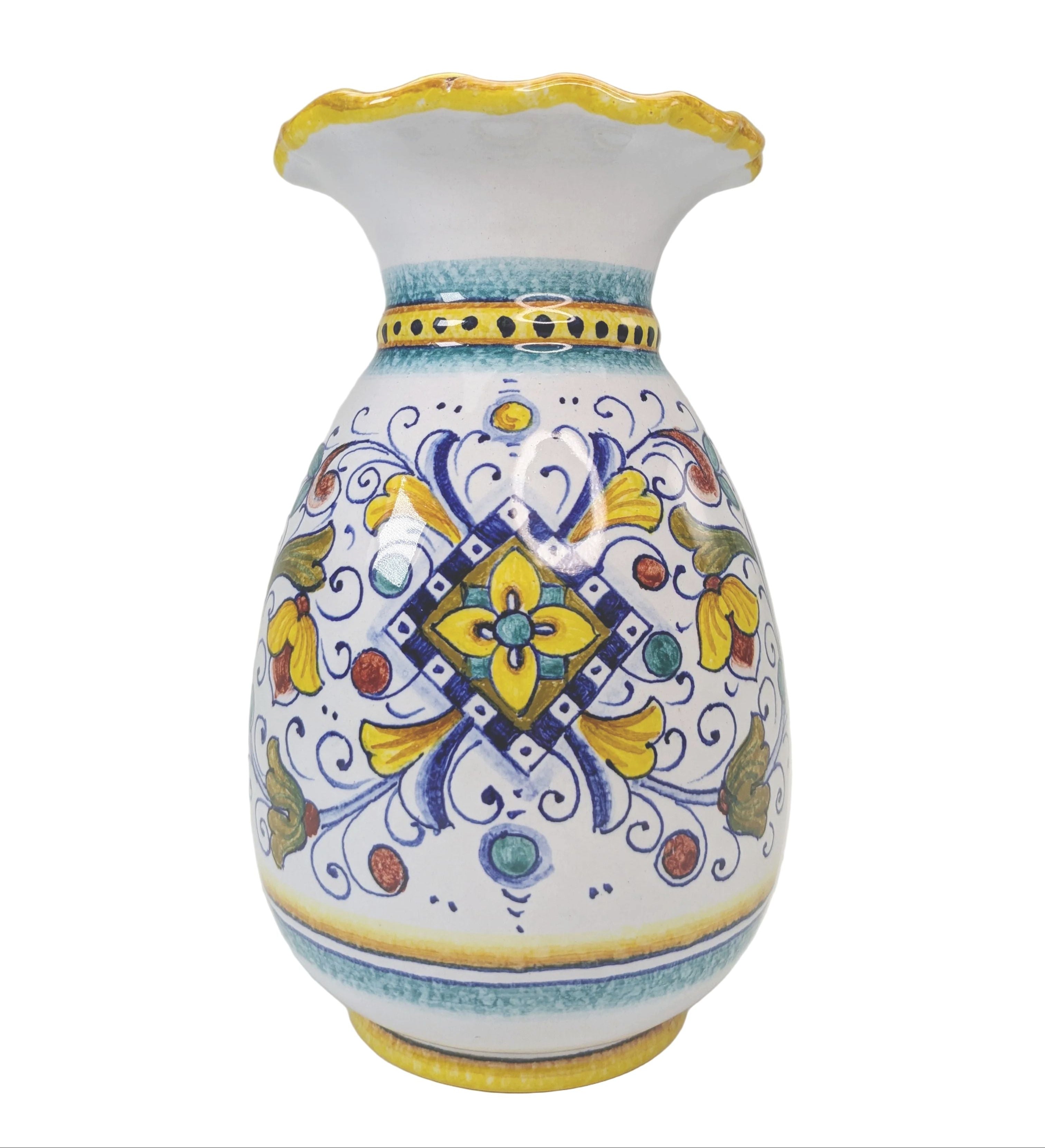 Gialletti & Pimpinelli Rinascimento Scalloped Edge Vase (20cm)