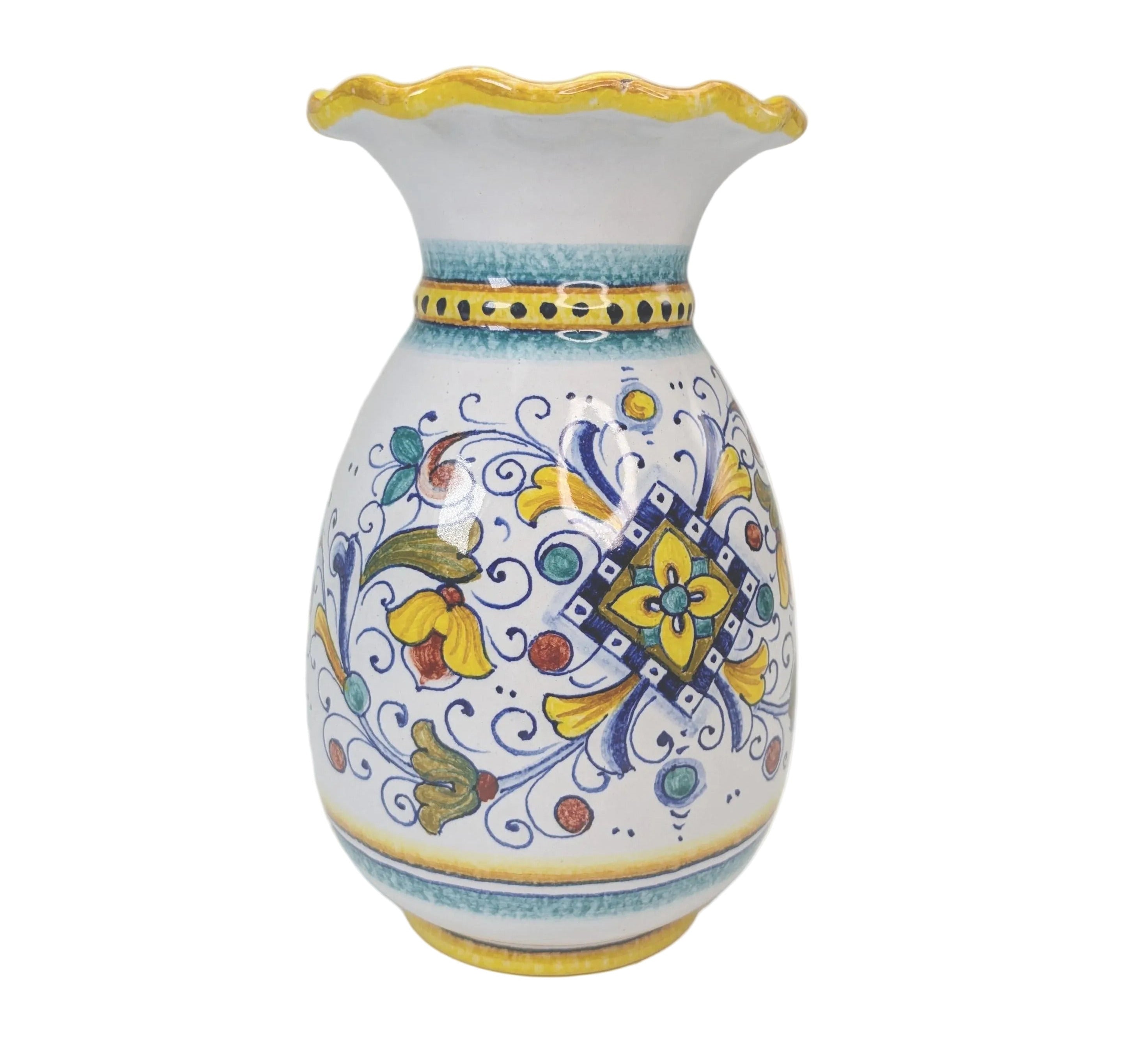 Gialletti & Pimpinelli Rinascimento Scalloped Edge Vase (20cm)