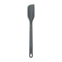 Black thin spatula on a white background