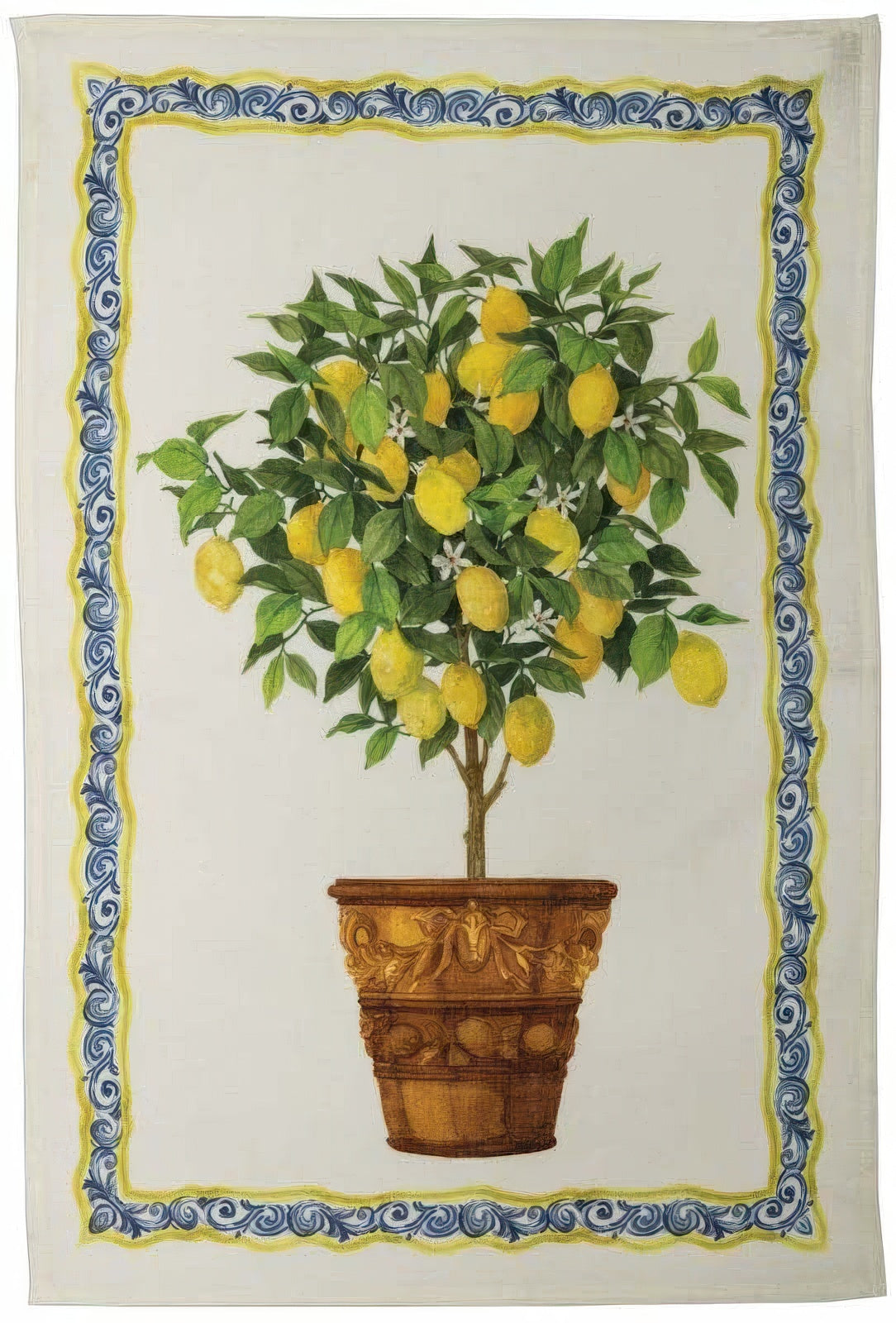 Tessitura Toscana - Tea Towel "Limonaia Coccio"